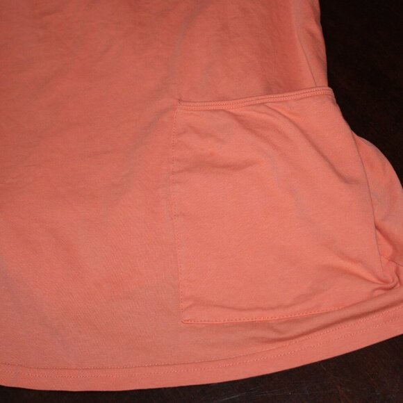 Women’s Orange Tank Dress with Built-In Shorts & Zipper Pocket | Size Small - Picture 7 of 9